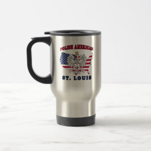 Mug De Voyage St. Louis Missouri Polonais