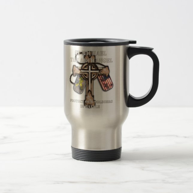Mug De Voyage St Michael Arkhangel - protégez nos soldats (Droit)