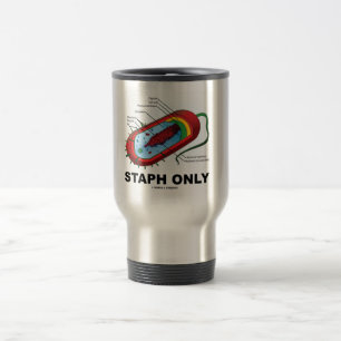 Mug De Voyage Staph Uniquement (Bacterium Diagram Prokaryote Bac