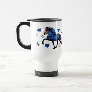 Mug De Voyage Stary Night Charismatic Tolting cheval islandais