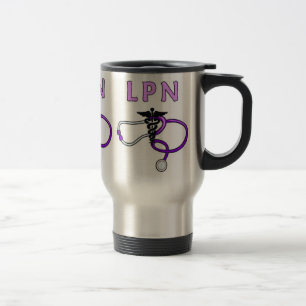 Mug De Voyage Stéthoscope des infirmières LPN