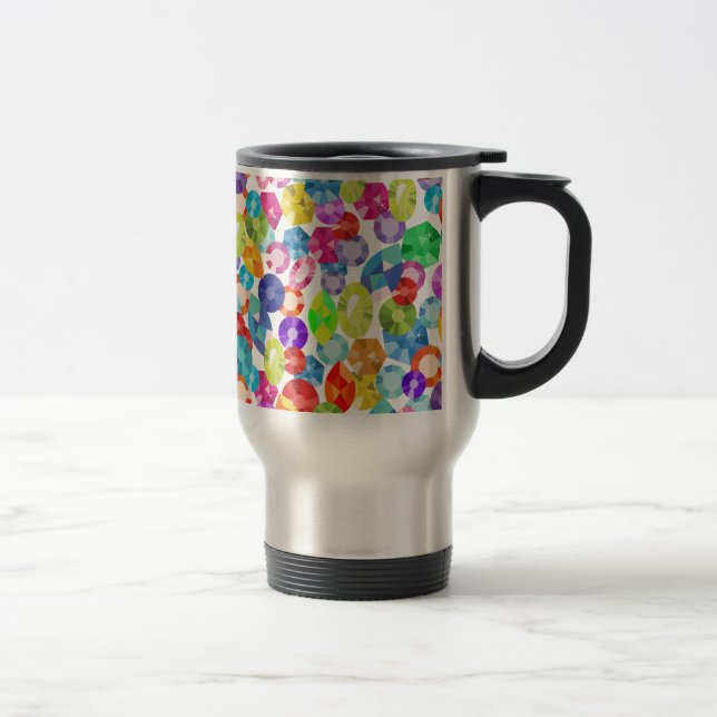 Mug De Voyage strass arc-en-ciel (Droit)