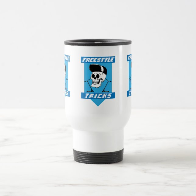 Mug De Voyage Stunt Scooter Free Rider Traces (Centre)