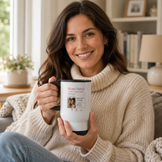 Mug De Voyage Style de recherche coloré pour maman, photo en hom
