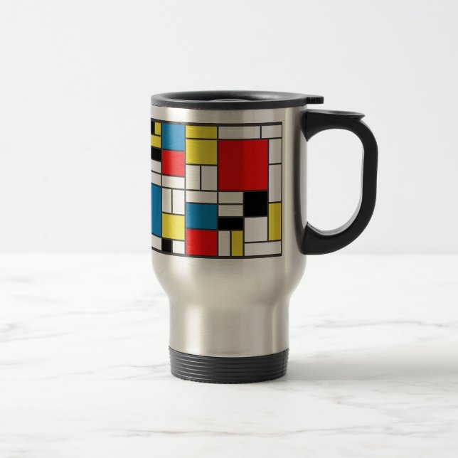 Mug De Voyage Style mondrien (Droit)