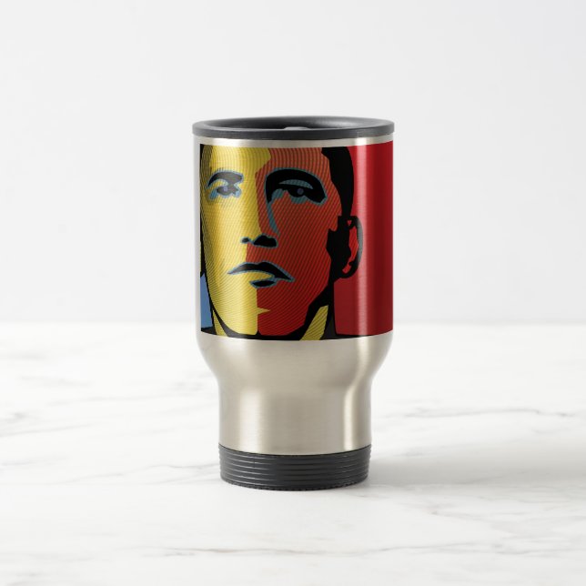 Mug De Voyage Superhéros de Barack Obama (Centre)