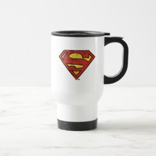 Mug De Voyage Superman S-Shield   Logo Grunge