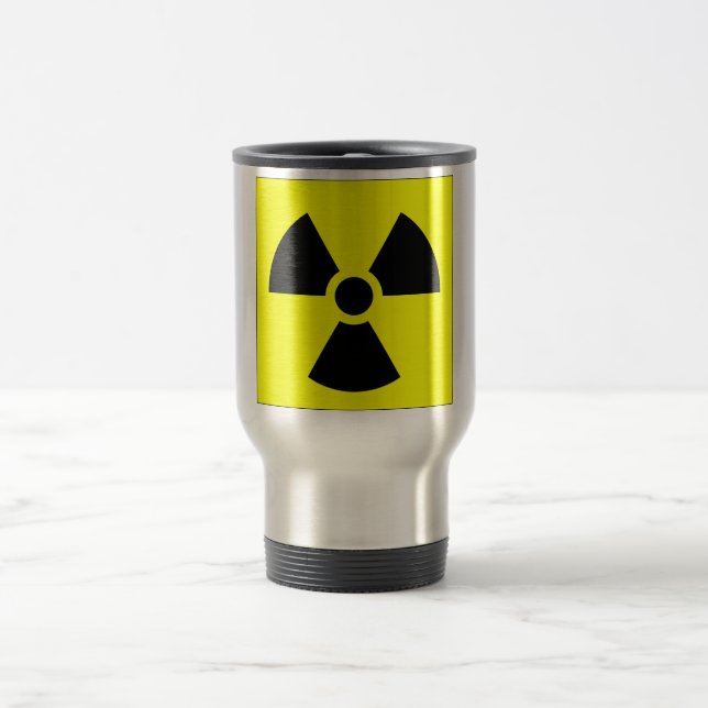 Mug De Voyage Symbole de panneau d'avertissement de symbole de (Centre)