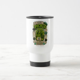 Mug De Voyage T-Shirt de bureau drôle personnalisé Brain Pickle