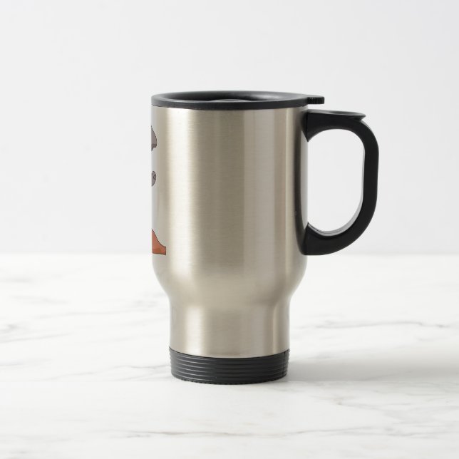 Mug De Voyage T-shirts et cadeaux d'éléphant de sapeur-pompier (Droit)