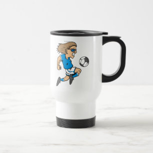 Mug De Voyage T-shirts et cadeaux femelles d'étoile du football