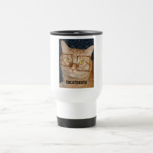 Mug De Voyage Tabby Orange Chat/Incognito