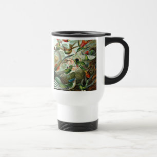 Mug De Voyage tableau classique de la faune des oiseaux colibris