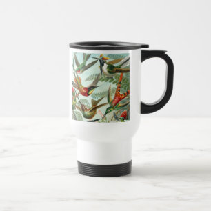 Mug De Voyage tableau classique de la faune des oiseaux colibris