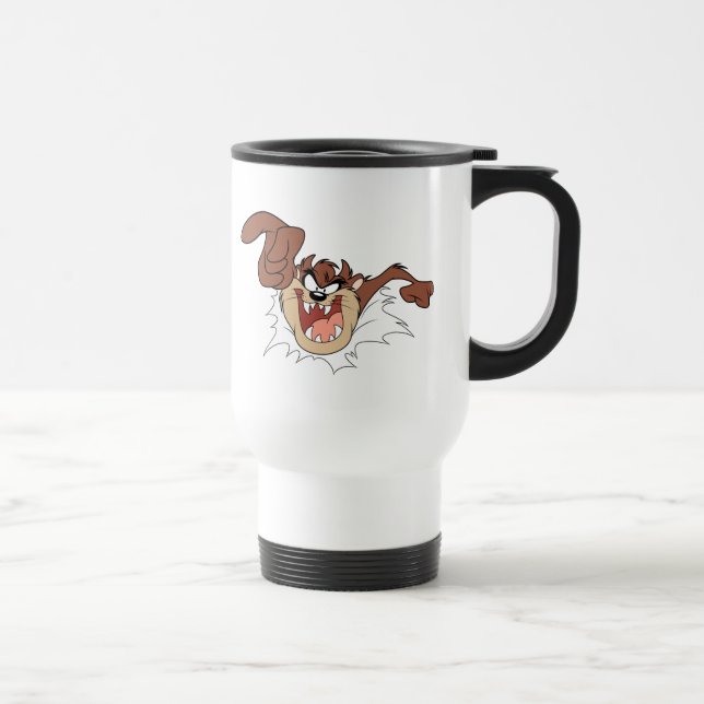 Mug De Voyage TAZ™ Faisant irruption sur la page (Droite)