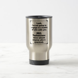 Mug De Voyage Technicien de la joute d'esprit EEG