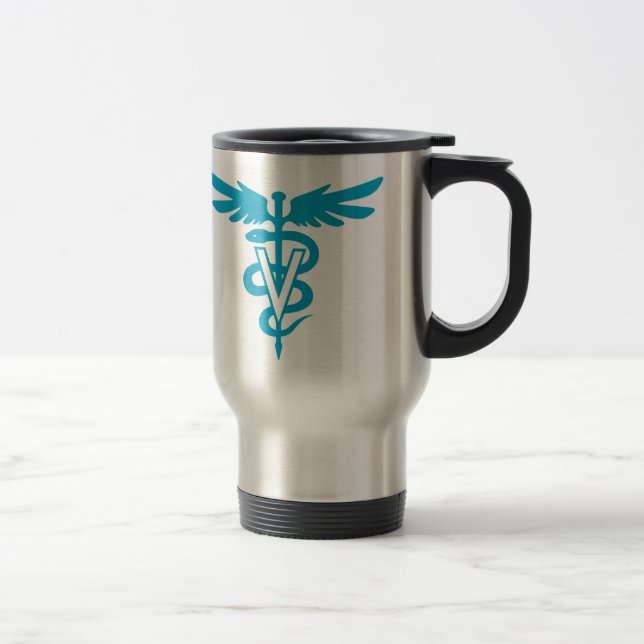 Mug De Voyage Technologie de vétérinaire - symbole vétérinaire (Droit)