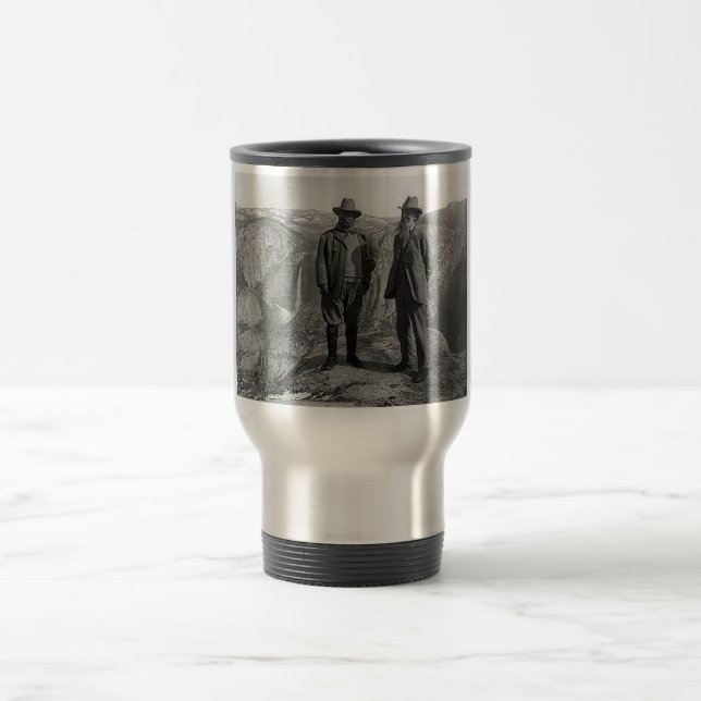 Mug De Voyage Teddy Roosevelt et John Muir dans Yosemite (Centre)