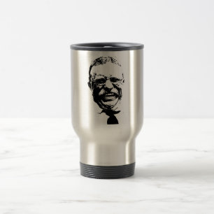 Mug De Voyage Teddy Roosevelt -- Noir et blanc