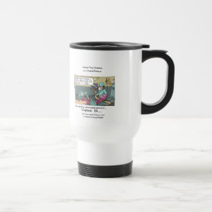 Mug De Voyage Téléphone Code Bleu Dessin Drôle Voyage Mug