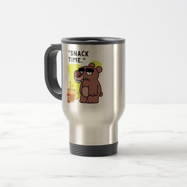 MUG DE VOYAGE TEMPS DE SNAK ! - FUNNY-ANIMAL- COFFEE-COOKIES (Devant gauche)