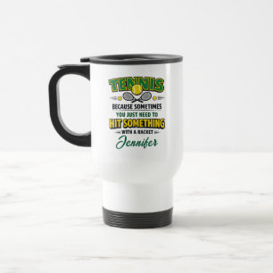 Mug De Voyage Tennis Amour Personnalisé   Joyeuse Journée de Ten