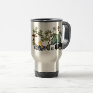 Mug De Voyage Tente Camping Dire Bonfire Texte Personnalisé