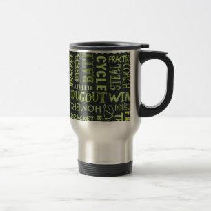 Mug De Voyage Termes de tableau noir de softball Fastpitch