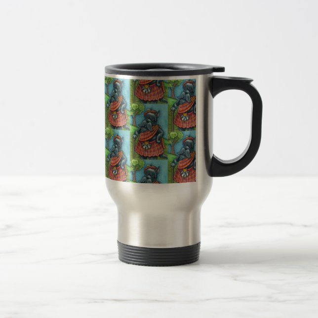 Mug De Voyage TERRIER ÉCOSSE, SCOTTIE DOG PRIDE Kilt Sporran (Droit)