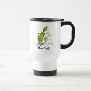 Mug De Voyage The Grinch   Besoin de café drôle