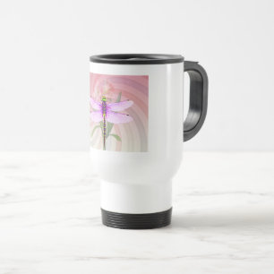 Mug De Voyage Thème surréaliste des années 60 Libellule