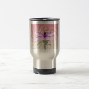 Mug De Voyage Thème surréaliste des années 60 Libellule