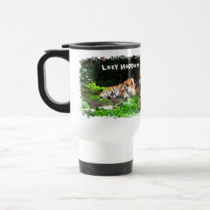 Mug De Voyage Tigre de Sibérie paresseux