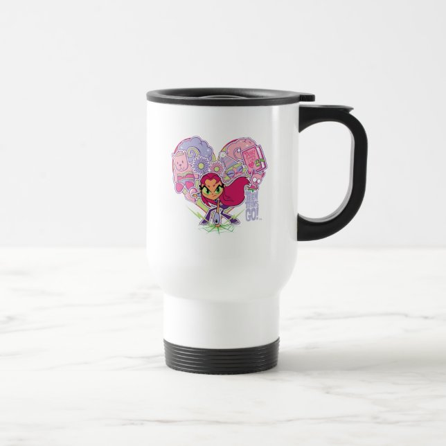 Mug De Voyage Titans Ados, allez ! | Graphique de pointes cardia (Droite)