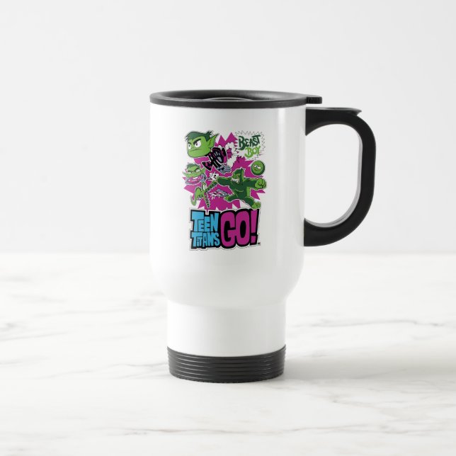 Mug De Voyage Titans Ados, allez ! | Les Shapeshifts Beast Boy (Droite)