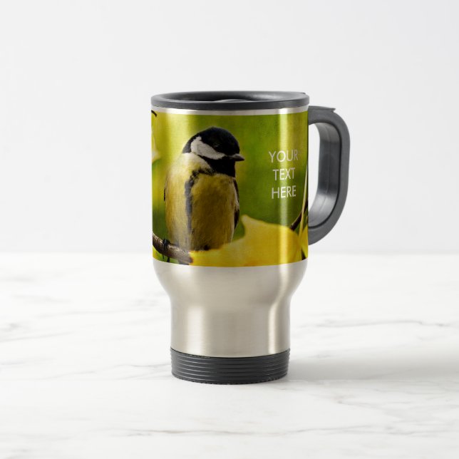 Mug De Voyage Tomtit - Habillé À La Saison (Devant droit)