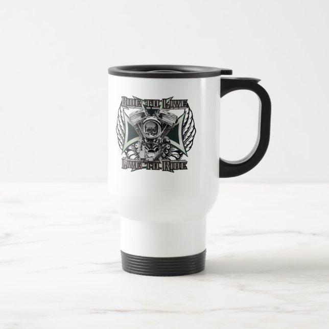 Mug De Voyage Tour à vivre - vivez pour monter (Droite)