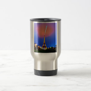 Mug De Voyage Tour Eiffel à la peinture nocturne