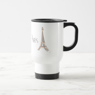 Mug De Voyage Tour Eiffel gris abstrait de PARIS