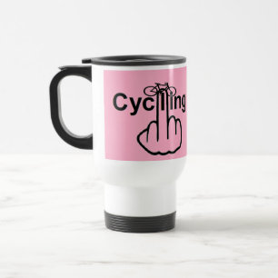 Mug De Voyage Tournage à vélo de boue d'oiseau