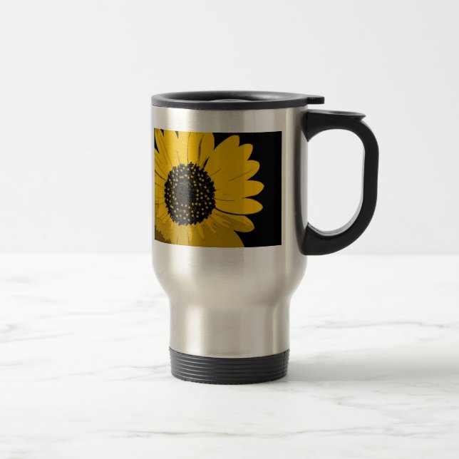 Mug De Voyage Tournesol jaune (Droit)
