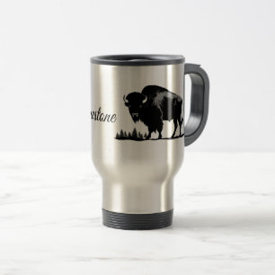 Mug De Voyage Tournez Mug-Yellowstone Buffalo