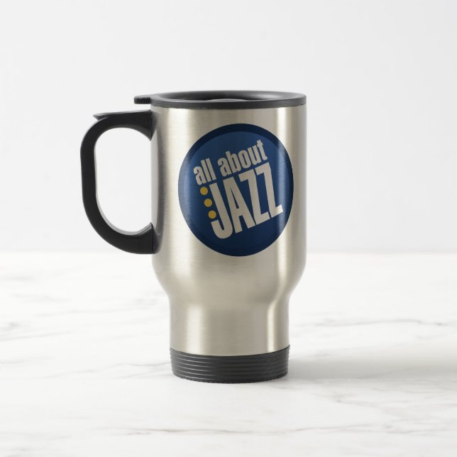 Mug De Voyage Tout au sujet du jazz (Gauche)