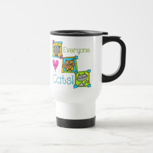 Mug De Voyage Tout le monde aime les chats