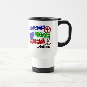 Mug De Voyage TRAITEMENT d'AMOUR de PAIX d'autisme