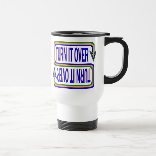 Mug De Voyage Transformez-Le Au-Dessus De Citation Inspirationne (Droite)