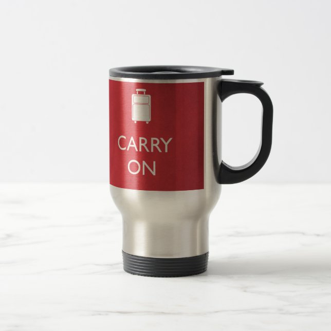 Mug De Voyage TRANSPORTER - Bagages - Rouge drôle (Droit)