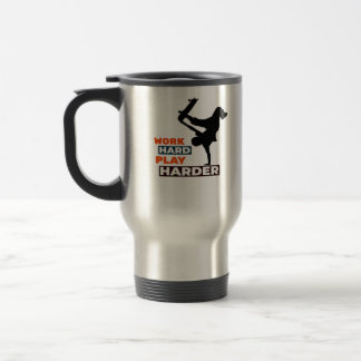 Mug De Voyage Travailler dur Jouer si dur Skateboarder Classic
