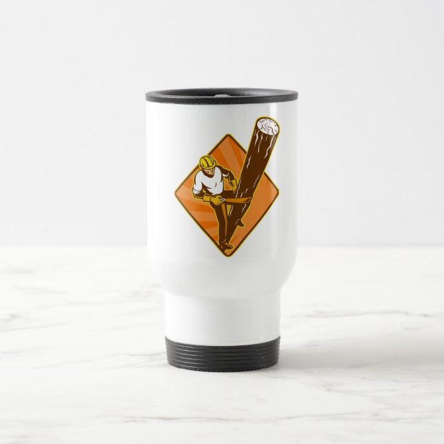Mug De Voyage Travailleur électrique d'électricien de monteur de (Centre)