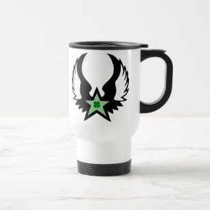 Mug De Voyage trèfle à quatre feuilles. étoile ailée.